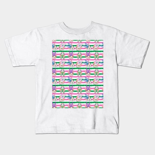 easter sphynx stripes Kids T-Shirt by B0red